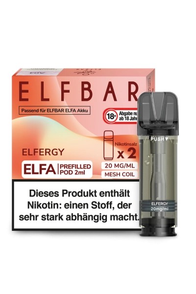 Elfbar Elfa Pods Elfergy 20mg (2 Stück)