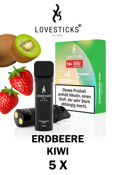 Lovesticks LUVA POD Duo Pack Strawberry Kiwi 20mg/ml
