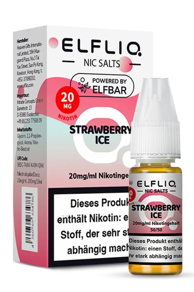 Elfbar ELFLIQ Strawberry Ice Nikotinsalz Liquid 10ml