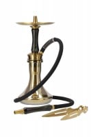 Ocean Hookah Kaif Small Gold Onyx Gold Chrome