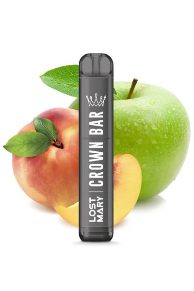 Crown Bar by AL Fakher x Lost Mary AM600 CP Peach Green Apple - 20mg