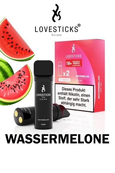 Lovesticks LUVA POD Duo Pack Watermelon 20mg/ml