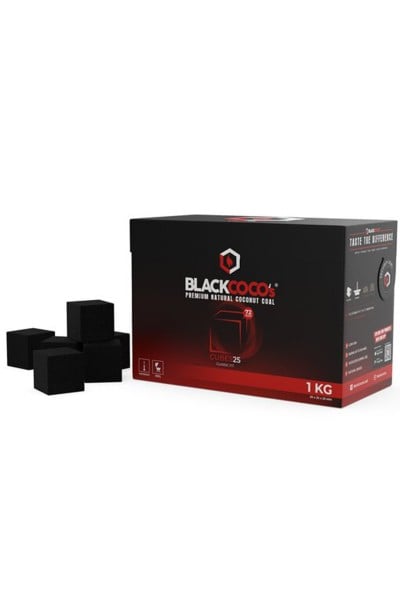Black Cocos Kokoskohle Cubes25 1kg