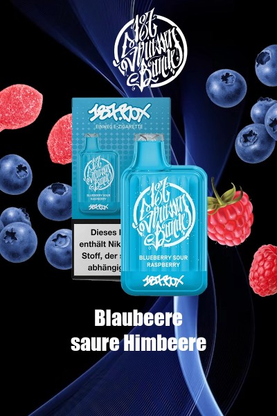 187 Strassenbande Box Vape Blueberry Sour Rasberry - 20mg