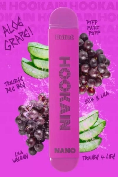 Hookain Nano X Einweg E-Shisha Aloe Grape