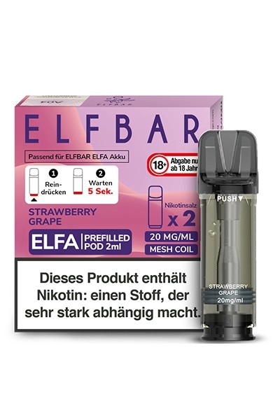 Elfbar Elfa Pods Strawberry Grape 20mg (2 Stück)