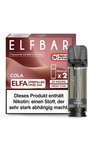 Elfbar Elfa Pods Cola 20mg (2 Stück)