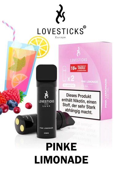 Lovesticks LUVA POD Duo Pack Pink Lemonade 20mg/ml