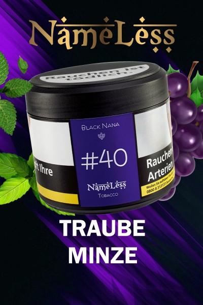 Nameless Tabak #40 Black Nana