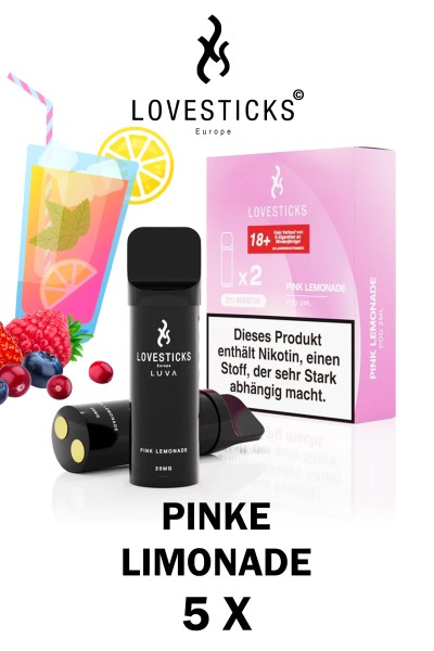 Lovesticks LUVA POD Duo Pack Pink Lemonade 20mg/ml