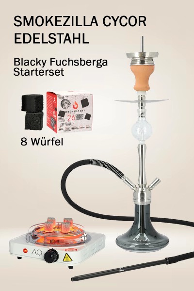 Smokezilla Cycor Edelstahl Blacky Fuchsberga Starter-Set