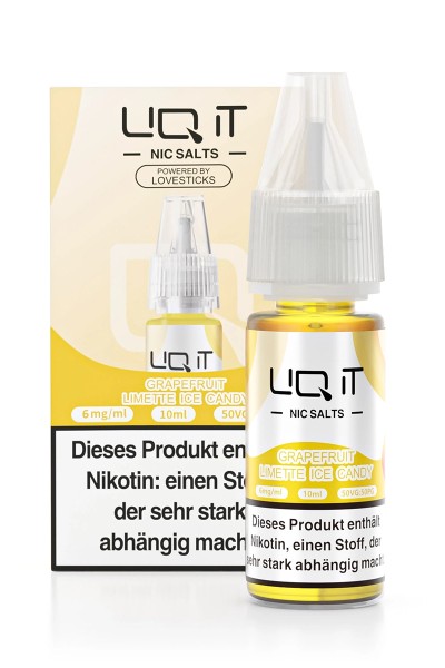 Lovesticks LIQ IT Grapefruit Lime Ice Candy 10ml