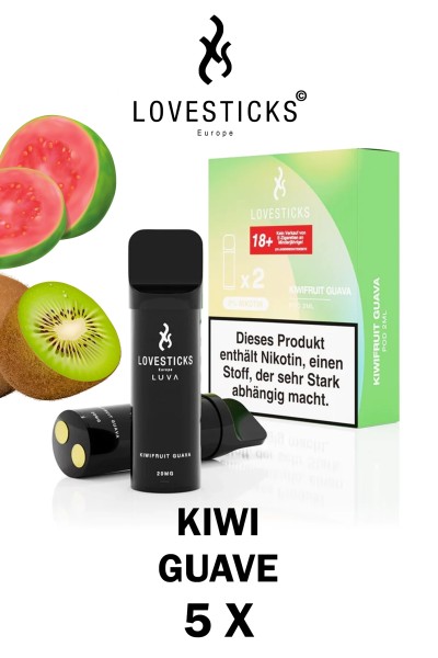 Lovesticks LUVA POD Duo Pack Kiwifruit Guava 20mg/ml