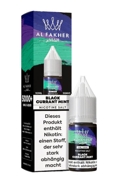 Al Fakher Nikotinsalz Liquid BLACKCURRANT MINT 10ml