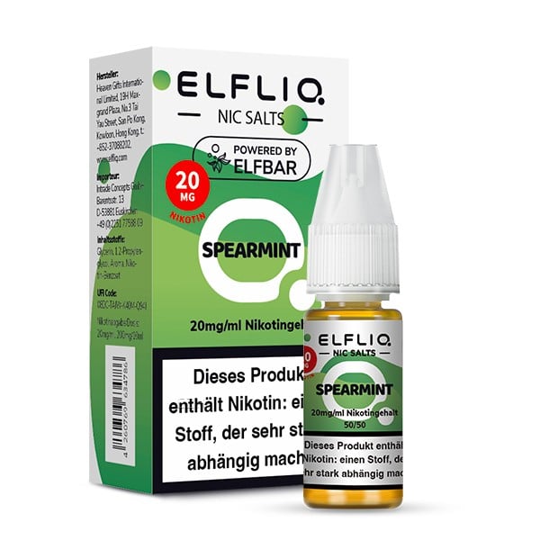 Elfbar ELFLIQ Spearmint Nikotinsalz Liquid 10ml