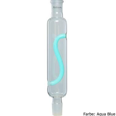 Glasrauchsäule Devil Smoke Glow Wave 29/2 Aqua Blue