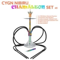 CYGN Nibiru Chamäleon 4 Schlauch Edelstahl Rainbow