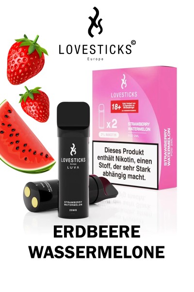 Lovesticks LUVA POD Duo Pack Strawberry Watermelon 20mg/ml