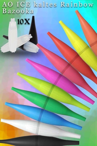 AO ICE kaltes Rainbow Bazooka 10er Set