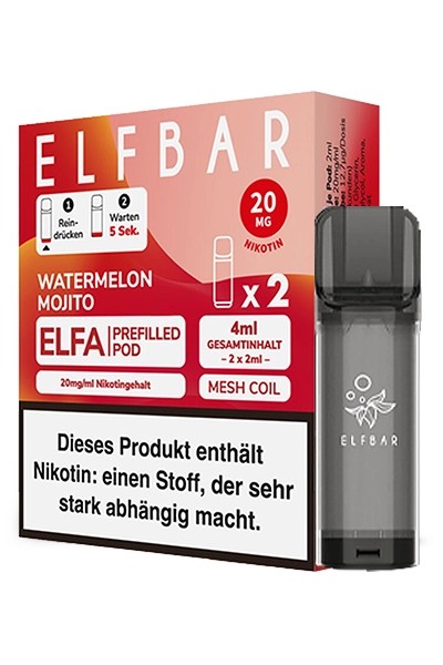 Elfbar Elfa Pods Watermelon Mojito 20mg (2 Stück)