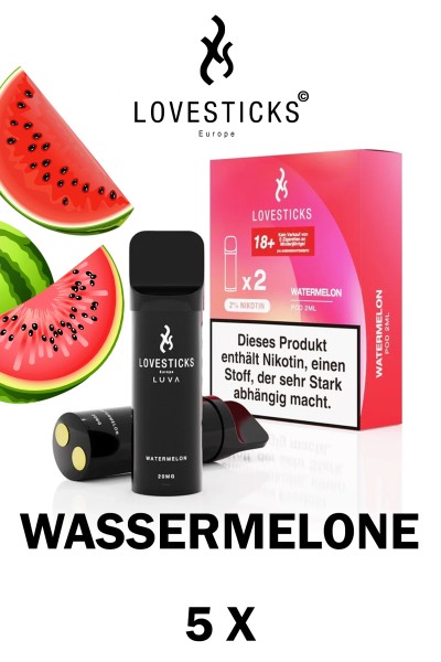 Lovesticks LUVA POD Duo Pack Watermelon 20mg/ml