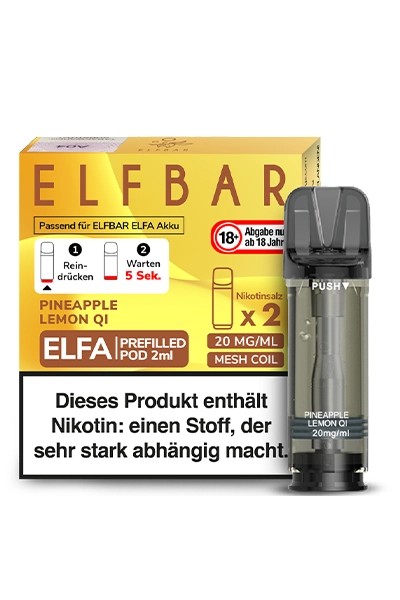 Elfbar Elfa Pods Pineapple Lemon Qi 20mg (2 Stück)