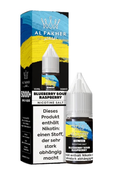 Al Fakher Nikotinsalz Liquid BLUEBERRY SOUR RASPBERRY 10ml