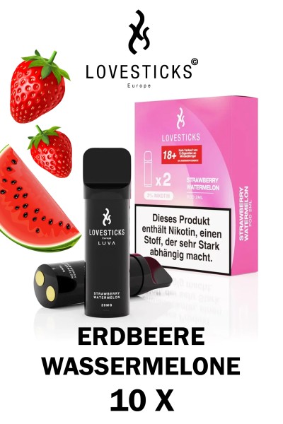 Lovesticks LUVA POD Duo Pack Strawberry Watermelon 20mg/ml