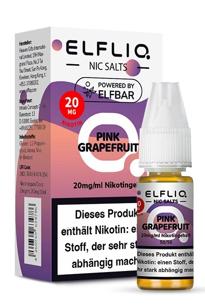 Elfbar ELFLIQ Pink Grapefruit Nikotinsalz Liquid 10ml