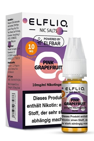 Elfbar ELFLIQ Pink Grapefruit Nikotinsalz Liquid 10ml
