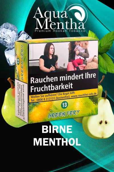 Aqua Mentha Tabak Green Pery 200g