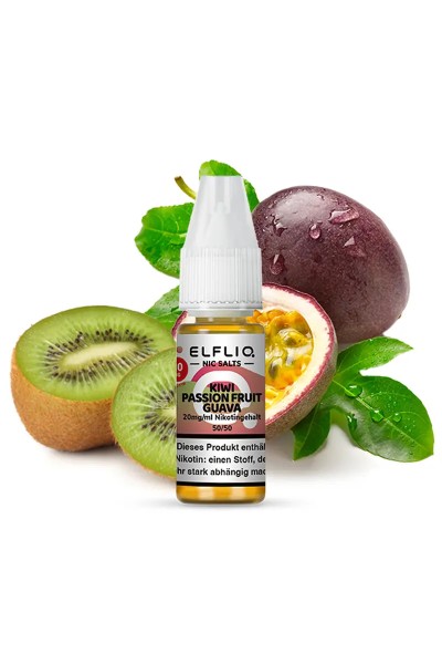 Elfbar ELFLIQ Kiwi Passion Fruit Guava Nikotinsalz Liquid 10ml