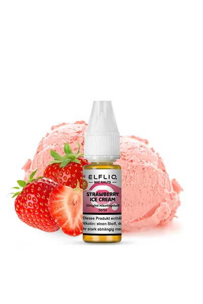 Elfbar ELFLIQ Strawberry Ice Cream Nikotinsalz Liquid 10ml