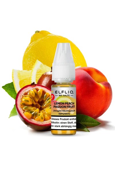 Elfbar ELFLIQ Lemon Peach Passionfruit Nikotinsalz Liquid 10ml