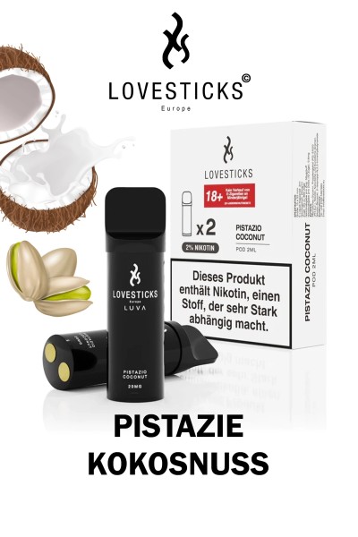 Lovesticks LUVA POD Duo Pack Pistazio Coconut 20mg/ml