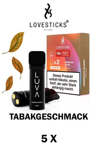 Lovesticks LUVA POD Duo Pack American Blend 20mg/ml