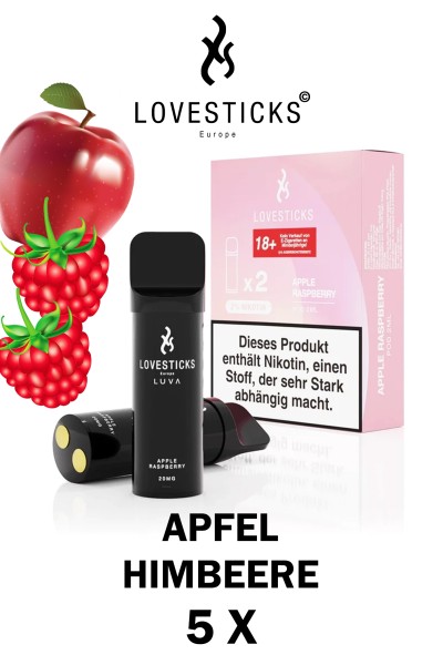 Lovesticks LUVA POD Duo Pack Apple Raspberry 20mg/ml