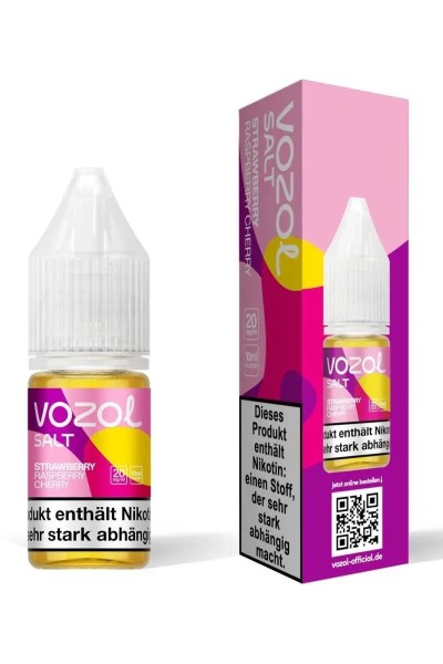 Vozol Nikotinsalz Liquid STRAWBERRY RASPBERRY CHERRY 10ml