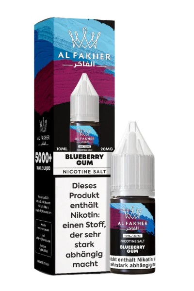 Al Fakher Nikotinsalz Liquid BLUEBERRY GUM 10ml
