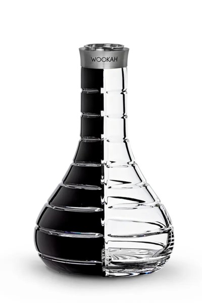 Ersatzglas Wookah Mastercut Color Striped Black-Clear