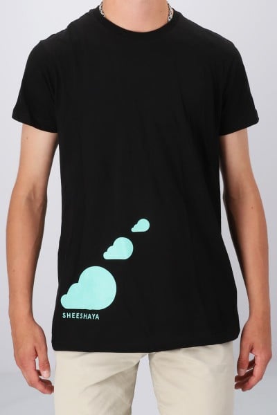 Sheeshaya T-Shirt Wolke Schwarz